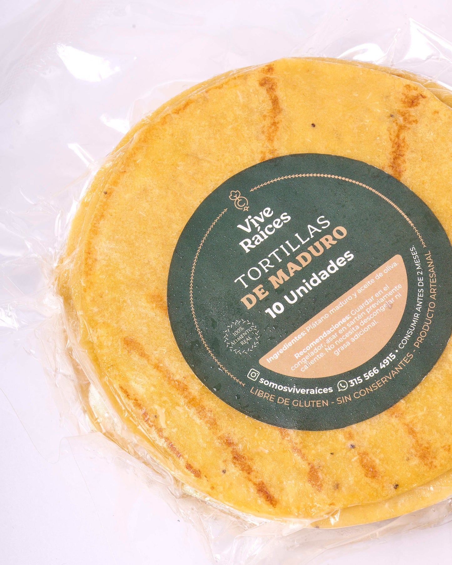 TORTILLAS DE PLATANO MADURO