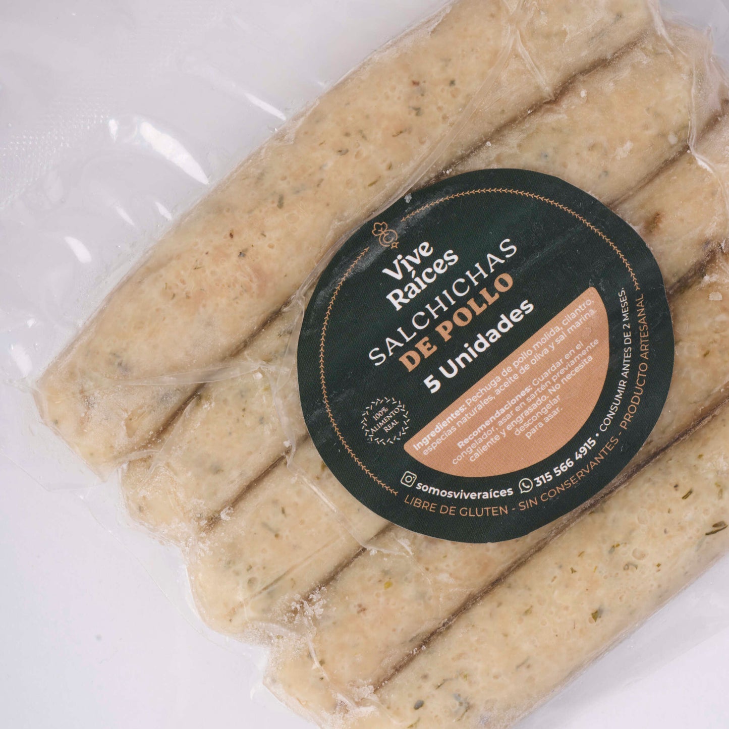 SALCHICHAS DE POLLO SALUDABLES