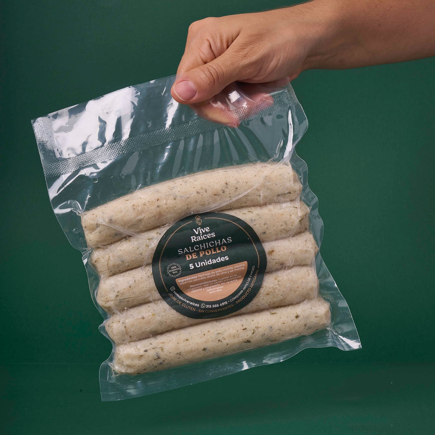 SALCHICHAS DE POLLO SALUDABLES