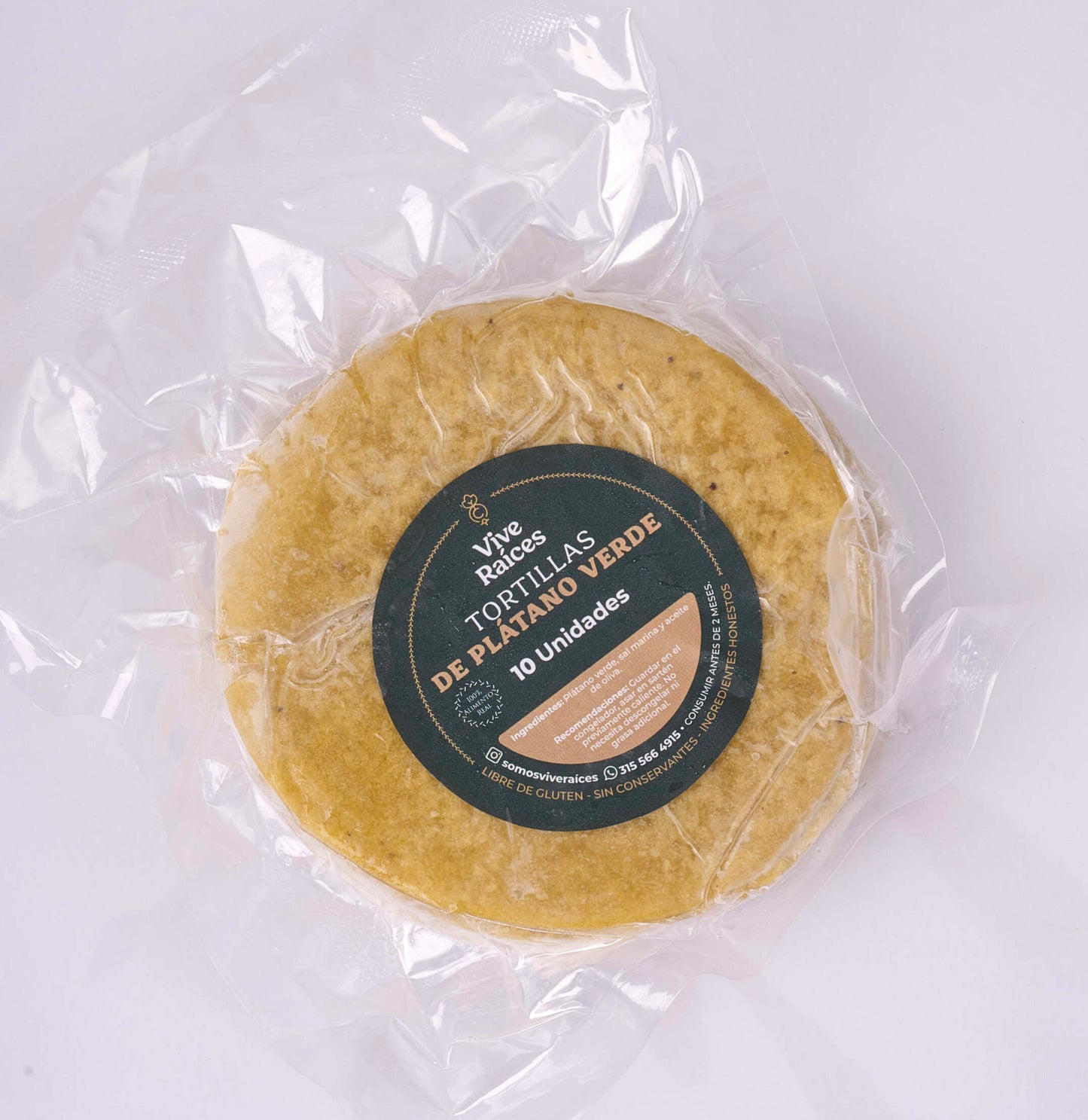 TORTILLAS DE PLATANO VERDE