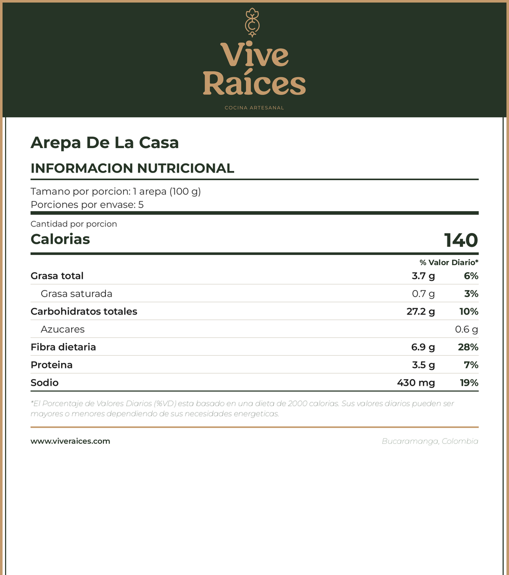 Arepa de la casa