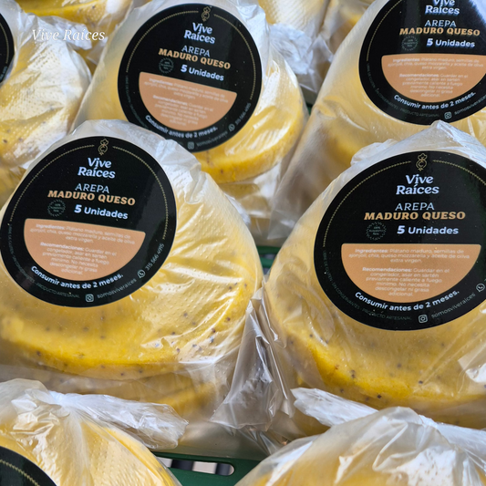AREPA MADURO QUESO Y SEMILLAS
