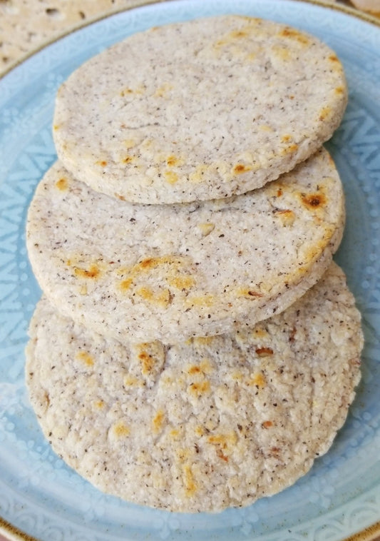 Arepa de coco y almendras