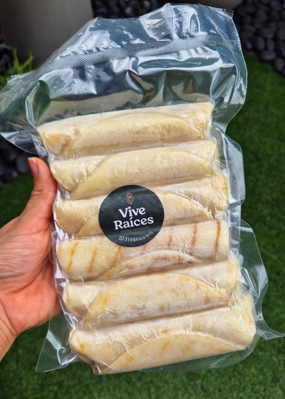 Rollito de yuca con pollo