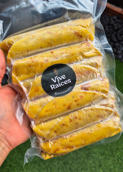 Rollito combinado de yuca y maduro con pollo