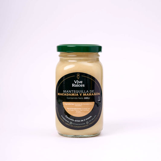 MANTEQUILLA DE MACADAMIA Y MARAÑON