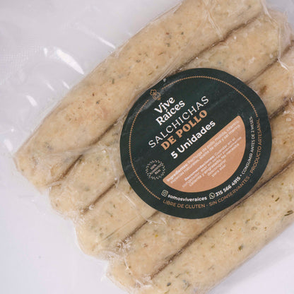 SALCHICHAS DE POLLO SALUDABLES