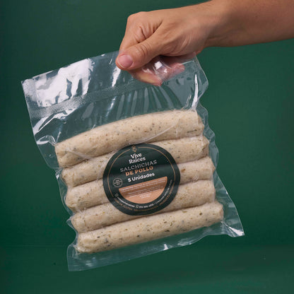 SALCHICHAS DE POLLO SALUDABLES