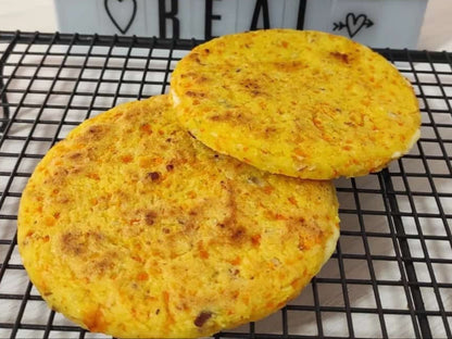 Arepa de zanahoria y nueces