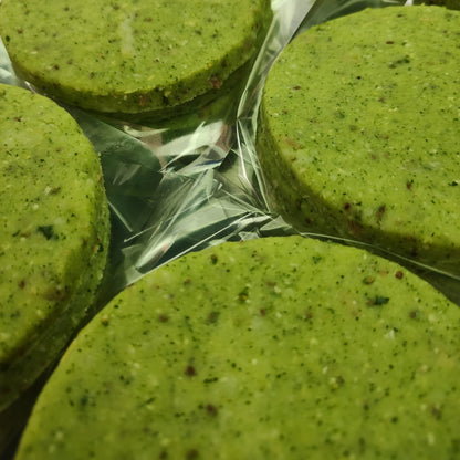 Arepa de espinacas y semillas